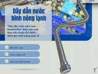 Ống nước inox cho bình nóng lạnh, dây dẫn nước cho thiết bị xông hơi, dây cấp nước lavabo