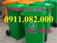  Hạ giá thùng rác 120 lít, 240 lít, 660 lít giá rẻ- thùng rác nhựa dày- lh 0911082000