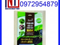 Cung cấp túi đựng phân bón 1kg, bao bì phân bón 1kg in ống đồng giá rẻ