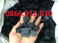 Nắp chụp nhựa vuông 20x20mm, nút nhựa bịt đầu sắt hộp