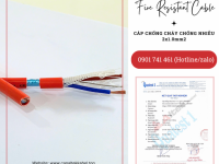 Cáp chống cháy chống nhiễu 2x1.0 Altek Kabel IEC 60331, BS 6387