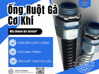 Ống Ruột Gà Cơ Khí – Ống ruột gà lõi thép bọc nhựa bọc lưới 304, Ống ruột gà lõi thép