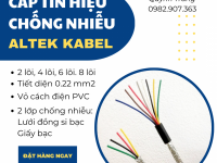 Cáp truyền tín hiệu có lưới chống nhiễu Altek Kabel 