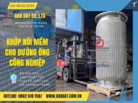 Khớp nối mềm nối bích, khớp nối mềm nối bích chịu nhiệt, khớp nối kim loại chống rung