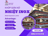 Khớp giãn nở kim loại, Khớp nối giãn nở inox pasty, Khớp giãn nở bằng vải chịu nhiệt