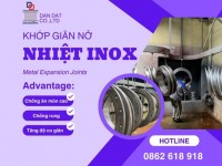 Khớp giãn nở kim loại, Khớp nối giãn nở inox pasty, Khớp giãn nở bằng vải chịu nhiệt