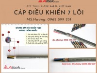 Cáp 7 lõi, Cáp điều khiển, Cáp tín hiệu Altek kabel 300/500v