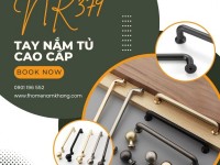 Tay nắm tủ hợp kim dạng thanh tròn NK379 | Zalo 0901 196 552