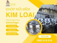 Khớp nối mềm kim loại - Khớp nối mềm rắc co ren - Khớp chống rung máy phát điện