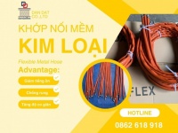 Khớp nối mềm kim loại - Khớp nối mềm rắc co ren - Khớp chống rung máy phát điện