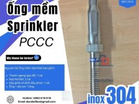 Ống mềm inox chữa cháy, ống nối đầu phun, khớp nối mềm PCCC - đầu phun sprinkler