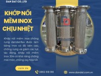 Khớp nối mềm chống rung, khớp nối mềm inox giảm chấn, khớp nối mềm nối bích inox 304