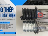 Ống thép luồn dây điện, Ruột gà bọc nhựa pvc, Ống ruột gà lõi thép 