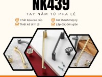 Tay nắm tủ kết hợp pha lê cao cấp NK439 | Zalo 0901 196 552