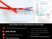 Cáp Chống Cháy Chống Nhiễu 2x1.0mm² Altek Kabel Chuẩn IEC 60331