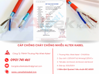 Cáp Chống Cháy Chống Nhiễu 2x1.0mm² Altek Kabel Chuẩn IEC 60331