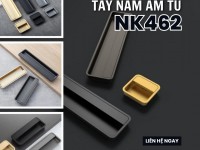 Tay nắm âm tủ dạng thanh trơn NK462 | Zalo 0901 196 552