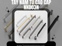 Tay nắm tủ cao cấp họa tiết lưới NK003N | Zalo 0901 196 552 