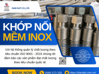 Khớp Nối Chống Rung Inox 304 Nối Bích -  Khớp chống rung inox 304, Khớp nối mềm inox 2 đầu