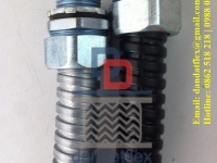 Ống thép luồn dây điện phi 20, Ống ruột gà lõi thép bọc nhựa pvc và đầu nối 