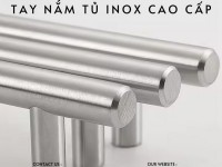 Tay nắm tủ inox cao cấp dạng thanh NK168 | Zalo 0901 196 552