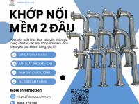 Khớp Nối Mềm Inox 2 Đầu – Khớp nối mềm inox lắp rắc co, Ống mềm inox rắc co ren