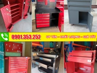 Xe đẩy dụng cụ 3 ngăn giúp bảo quản và di chuyển đồ nghề tốt hơn