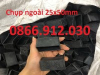 Nút bịt nhựa 25x50mm, bịt đầu sắt hộp 25x50mm
