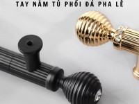 Tay nắm tủ phối đá pha lê cao cấp NK405 | Zalo 0901 196 552