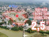 Cần bán lô đất nền trung tâm thị xã Lương Sơn. Giá 2,4 tỷ.