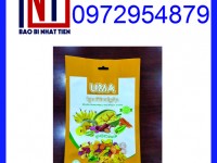 Sản xuất bao bì đựng trái cây sấy, in túi zipper đựng trái cây sấy