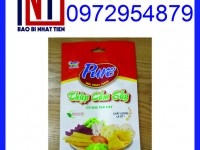 Sản xuất bao bì đựng trái cây sấy, in túi zipper đựng trái cây sấy
