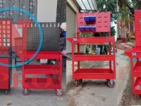 Xe đẩy 3 ngăn giúp lưu trữ và bảo quản đồ nghề, vật tư, thiết bị đo lường
