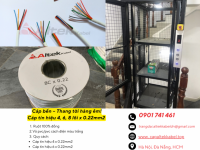 Cáp tín hiệu chống nhiễu sử dụng cho thang tời hàng
