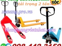Xe nâng tay siêu thấp 51mm tải 2 tấn càng rộng 685x1220mm
