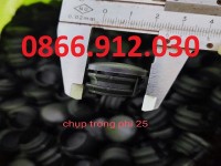 Bịt đầu sắt hộp phi 25mm, nắp bịt nhựa phi 25mm