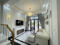 Nhà 3 tầng phong cách Tân Cổ Điển Khu TĐC Đất Lành.
 Dt 58m2 ngang 4m. Dt sàn: 151,1m2