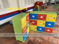 Tủ nhựa đựng cặp mầm non, tủ nhựa đựng cặp balo trẻ em TN