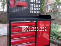 Bán Tủ đựng dụng cụ 6 ngăn màu đỏ đen