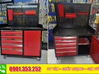 Bán Tủ đựng dụng cụ 6 ngăn màu đỏ đen