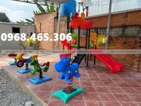 Thang leo cầu trượt trẻ em, xích đu khu vui chơi trẻ em