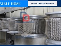 Khớp nối mềm chống rung inox, Ống mềm inox chịu nhiệt chịu áp cao, Khớp nối inox nối bích