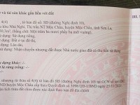 CHÍNH CHỦ CẦN BÁN ĐẤT Ở Thị trấn Nông trường Mộc Châu- H.  Mộc Châu- T.Sơn La  130m2 sau Khách sạn