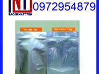 Chuyên sản xuất túi zipper 1 mặt trong 1 mặt bạc