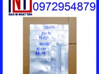 Chuyên sản xuất túi zipper 1 mặt trong 1 mặt bạc