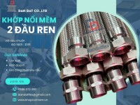 Khớp nối kim loại nối bích, khớp nối mềm dẫn xăng dầu, khớp nối mềm inox chống rung