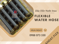 Dây Dẫn Nước Inox 304, Dây Cấp Nước Nóng Lạnh, Ống Mềm Dẫn Nước Inox