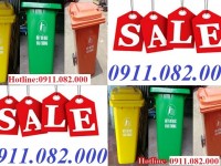  Bán thùng rác nhựa khuôn tròn, khuôn vuông giá rẻ, thùng rác 120 lít 240 lít 660 lít- lh 0911.082.000