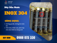 Dây Dẫn Nước Inox 304| Dây Cấp Nước Inox Chịu Nhiệt| Ống Dẫn Nước Nóng Lạnh