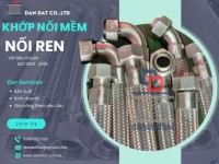 Khớp nối mềm nối ren, khớp nối ren công nghiệp, khớp nối mềm kết nối ren trong